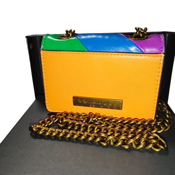 Kurt Geiger London micro kensington bag  neon rainbow NWT - includes box - Picture 5 of 5